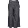 Urban Classics - Denim Culotte black Flare denim hose - Schwarz Product image